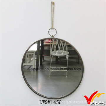 Antique Vintage Round Handmade Metal Wall Mirror for Home Decoration